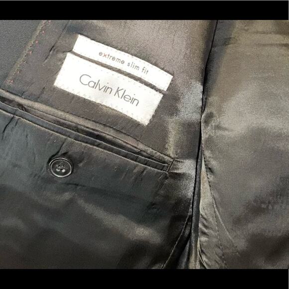 Calvin Klein Extreme Slim Fit Black Suit Jacket - Picture 7 of 7